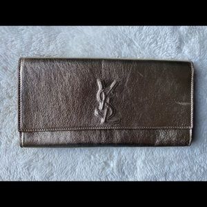 YSL BELLE DU JOUR GOLD CLUTCH